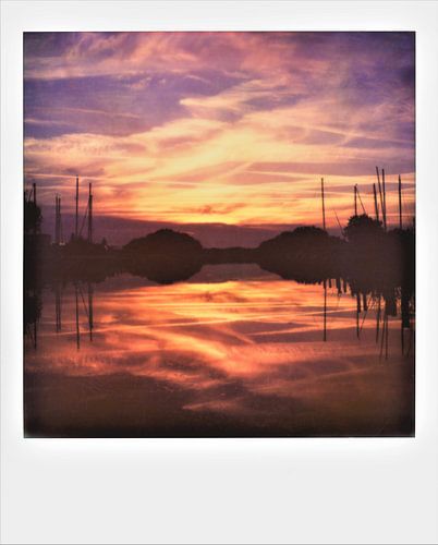 Zonsondergang in de haven