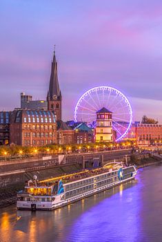 The castle tower on Burgplatz in Düsseldorf