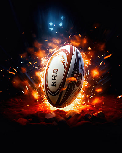Rugby on fire