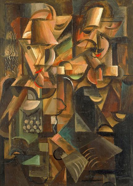 Antonín Procházka - Man en vrouw (1915) van Peter Balan