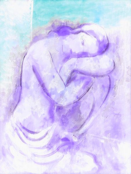 Nu féminin absorbé dans un rêve par Mad Dog Art