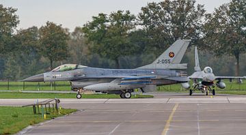 KLu F-16A Fighting Falcon van het 312 Squadron. van Jaap van den Berg