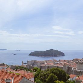 Dubrovnik Panorama in Kroatië van Sander van Hemert