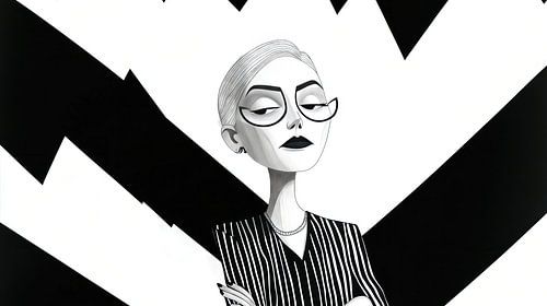 Manager sceptisch en geïrriteerd