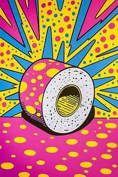 Coloured roll of toilet paper by Lauren Wilde