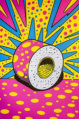 Gekleurde rol WC papier