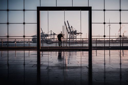 Hamburg - Fotograaf aan het venster naar de wereld