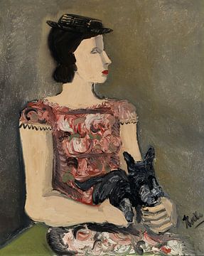 Helmut Kolle, Portret van een jong meisje (Mme de Lombré), ca 1929 van Atelier Liesjes