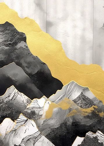 Décor abstrait doré