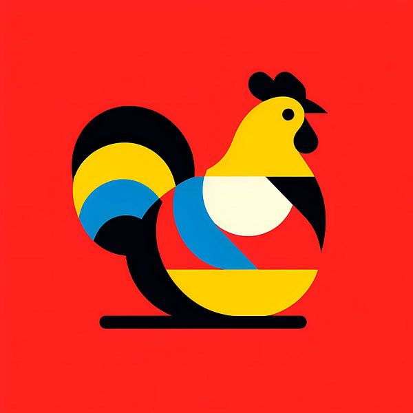 Graphique du poulet par Tatjana Korneeva