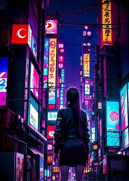 Anime Girl Japan Cyberpunk Style par Ruzerin