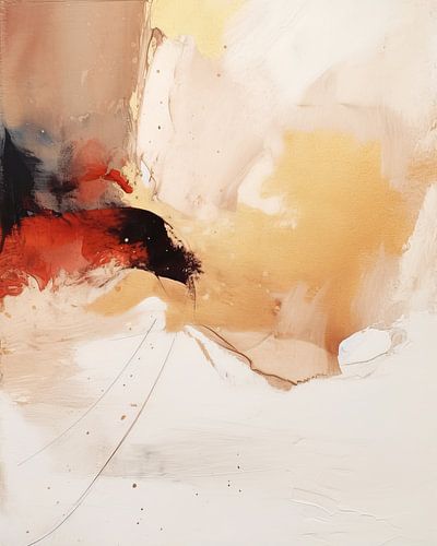 Moderne et abstrait avec une touche d'or