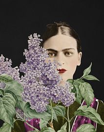 Frida in Bloom - Shadows and Lilacs von Marja van den Hurk