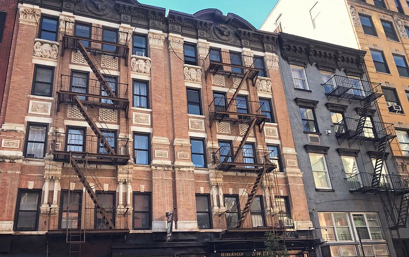 Straat in Manhattan, New York van Kramers Photo