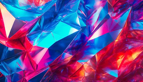 Lila Pink und Blau mit Formen