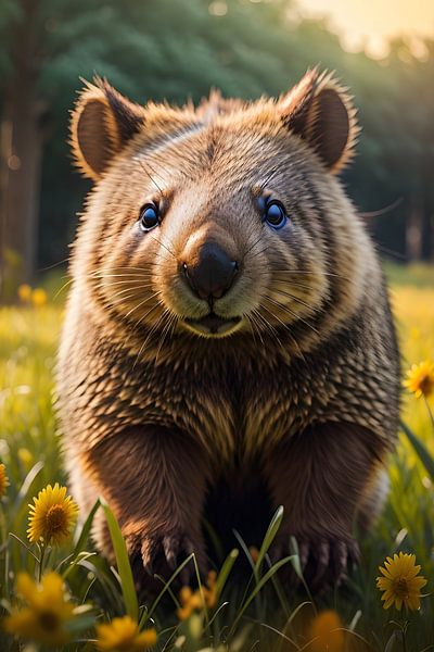 Wombat animals by Ayyen Khusna