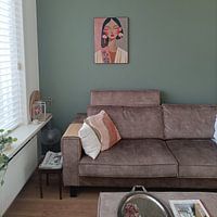 Kundenfoto: Buntes, modernes und abstraktes Porträt von Carla Van Iersel, als ArtFrame