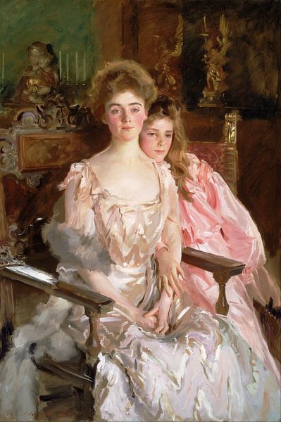 Gretchen Osgood en haar dochter Rachel, John Singer Sargent - 1903 van Het Archief