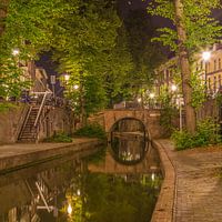 Nieuwegracht in Utrecht in de avond - 14