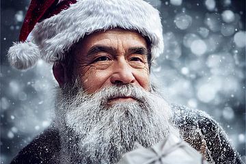 Portret van een man in kerstman kostuum Illustratie van Animaflora PicsStock