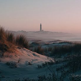 Lighthouse at dusk by Friso Creates