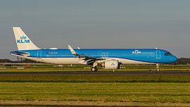 Het nieuwste vliegtuig van de KLM: de Airbus A321neo. van Jaap van den Berg