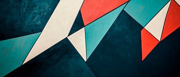 Geometrische Harmonien – Farbenpuzzle von Poster Art Shop