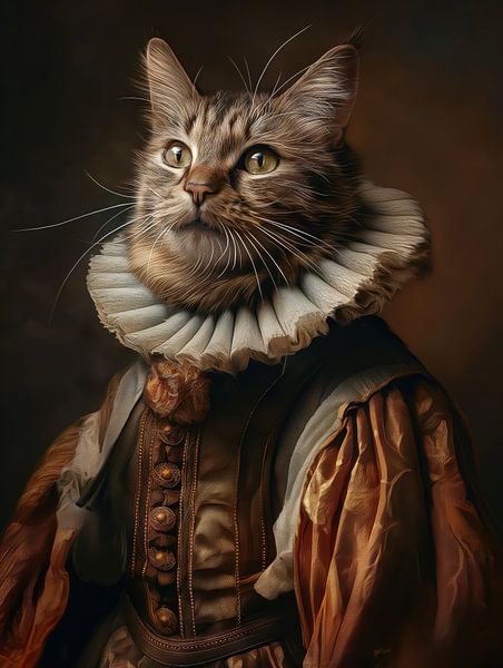 Katze in mittelalterlicher Kleidung von Imagine