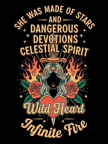 Celestial Spirit: Wild Heart, Infinite Fire - Star Goddess Empowerment Artrt