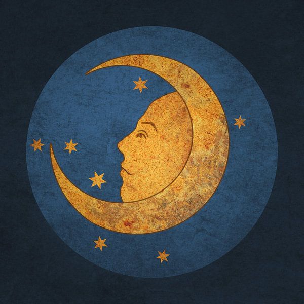 Moon and Stars - Recreation of Veit Stoss Rosary Medallion by Western Exposure