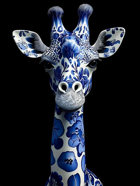 Refined Creativity: The Blue Giraffe by But First Framing