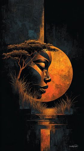 afrikaans-zwart-goud-oranje
