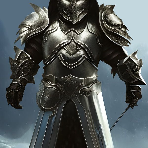 Guerrier des éléments en armure par Babetts Bildergalerie