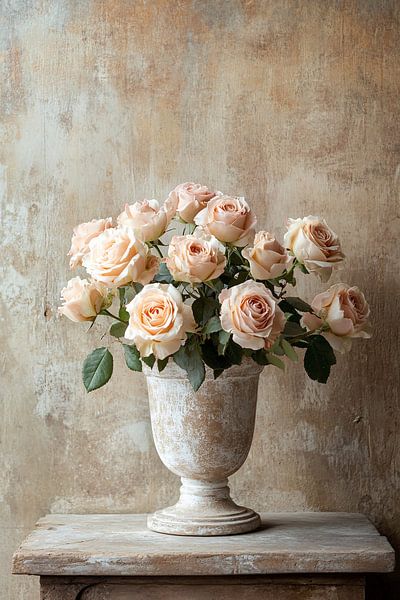 Bouquet élégant dans un vase rustique par Imperial Art House