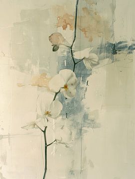 Japandi style orchid, modern and abstract by Japandi Art Studio