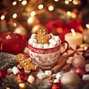 Mok met magische kerstverlichting van Poster Art Shop thumbnail