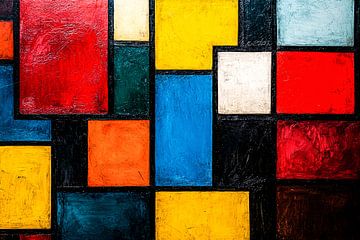 Geometrisch kunstontwerp met kleuren van Art & Soul Creations