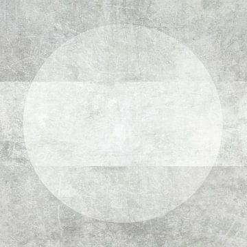 Modern abstract. Basic minimalisme. Japandi grijs. van Alie Ekkelenkamp