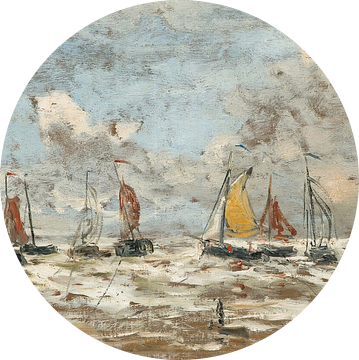Vissersvloot voor de Nederlandse kust, Hendrik Willem Mesdag