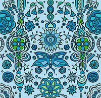 Blue Pattern XXL