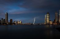 Ligne d'horizon de Rotterdam - pont Erasmus et Kop van Zuid par Wouter Degen Aperçu