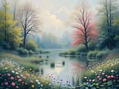 Rivier in de lente van HorizonArtistry thumbnail
