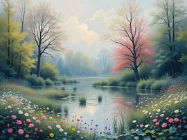 Fluss im Frühling von HorizonArtistry