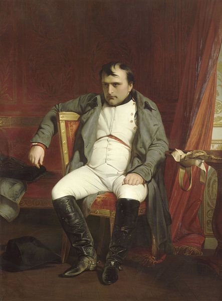 Napoleon in Fontainebleau, Hippolyte Delaroche, Hippolyte Delaroche van Meesterlijcke Meesters