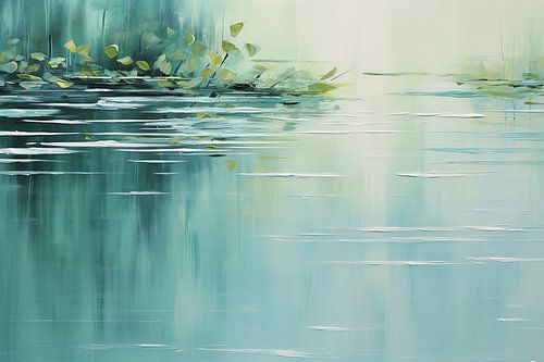 Friedliche Oase | Achtsamkeit Gemälde