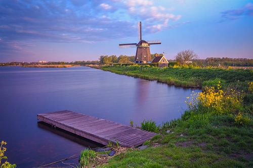 Twiskemolen in den frühen Morgenstunden