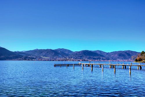 De bergen stevig in het zicht