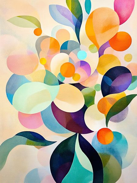 Flower abstract by Wonderful Art