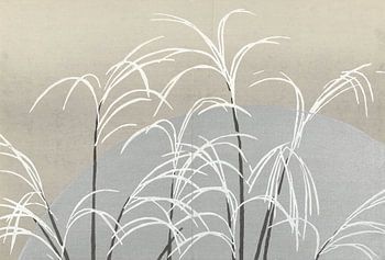 Mond und Gräser von Kamisaka Sekka, 1909