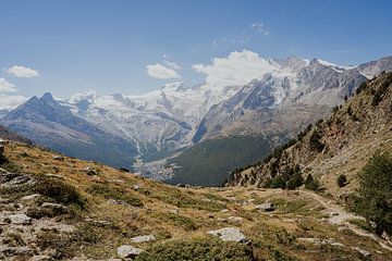 Uitzicht op Saas-Fee